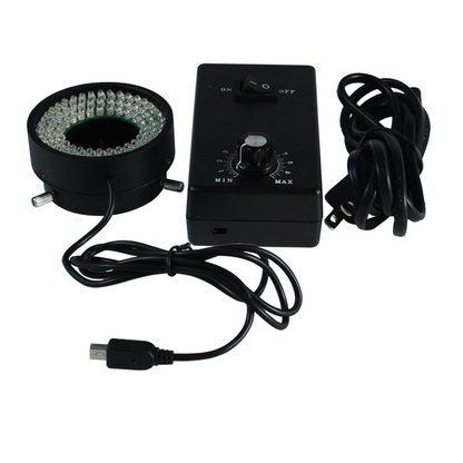 96 LED Microscope Ring Light Diameter 50mm 4.5W, SKU ML23241521, three quarter front view