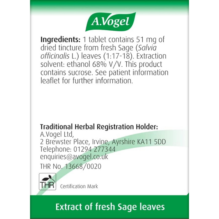 A Vogel Menoforce Sage Tablets 30 (T)