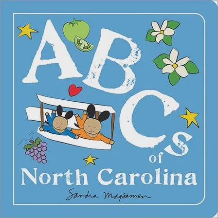 ABCs of North Carolina Blue Children's Book - Main View - Sourcebooks