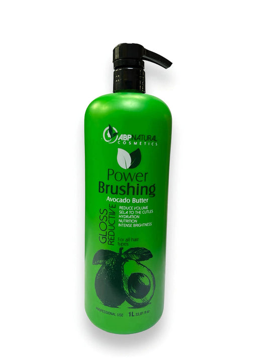 Abpnatural Cosmetics Power Brushing Avocado Butter Gloss Reductive Brazilian hair Treatment 1000 ML - DOKAN