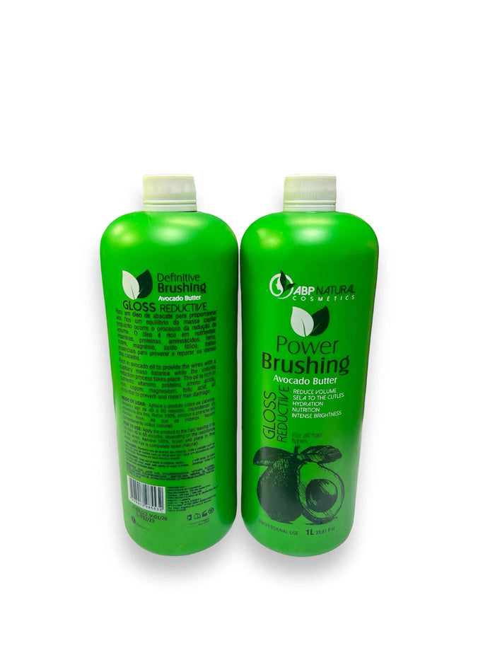 Abpnatural Cosmetics Power Brushing Avocado Butter Gloss Reductive Brazilian hair Treatment 1000 ML - DOKAN