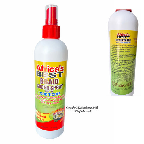 African’s Best Braid Sheen Spray With Conditioner. 12oz