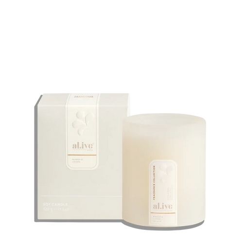Al.ive Soy Candle - Mango & Lychee