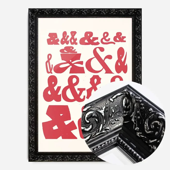 21x30cm | 8¼ x 11¾in / Black Ornate Frame