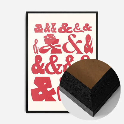21x30cm | 8¼ x 11¾in / Black Wood Frame