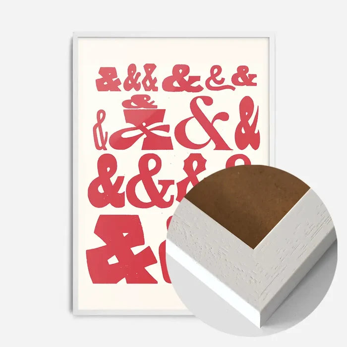 21x30cm | 8¼ x 11¾in / White Wood Frame