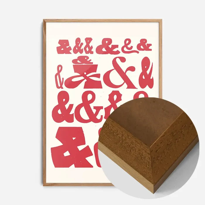 21x30cm | 8¼ x 11¾in / Oak Wood Frame