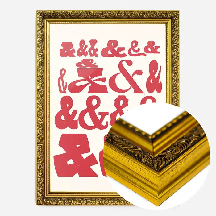 21x30cm | 8¼ x 11¾in / Gold Ornate Frame