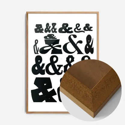 21x30cm | 8¼ x 11¾in / Oak Wood Frame
