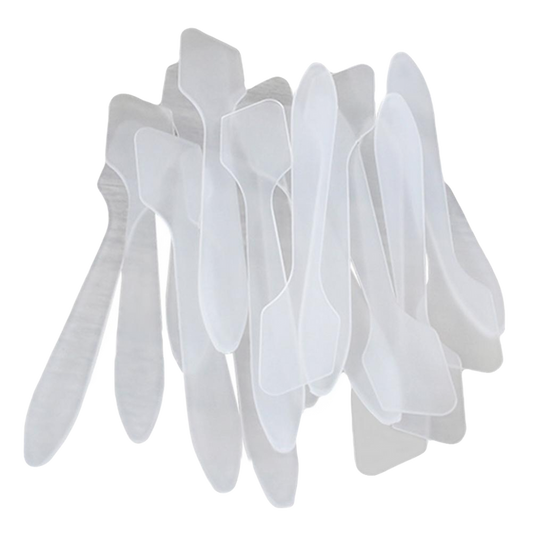 Elan Makeup Studio Angled Disposable Spatula 25 Pack for Makeup Application