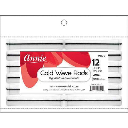 Annie Cold Wave Rods Long 1/2 Inch, 12 Count, White
