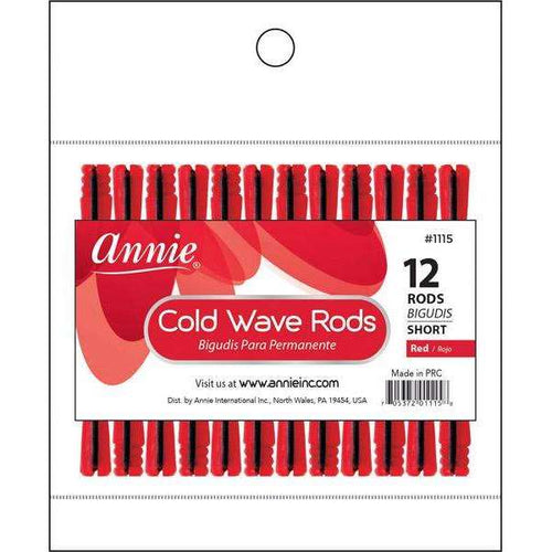 Annie Cold Wave Rods Short 1/10 Inch, 12 Count, Red