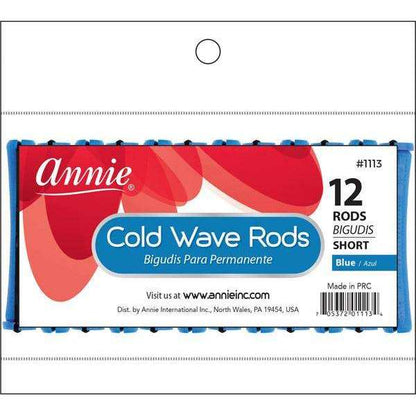 Annie Cold Wave Rods Short 1/4 Inch, 12 Count, Blue