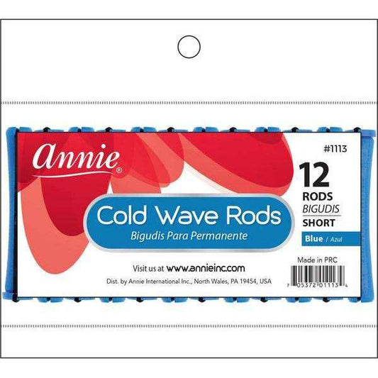 Annie Cold Wave Rods Short 1/4 Inch, 12 Count, Blue