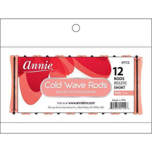 Annie Cold Wave Rods Short 5/16 Inch, 12 Count, Pink