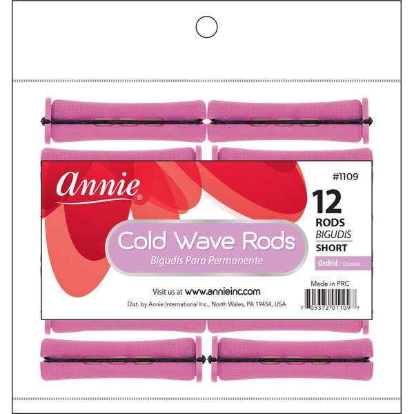 Annie Cold Wave Rods Short 9/16 Inch, 12 Count, Orchid