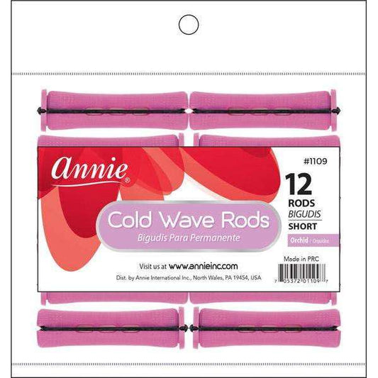 Annie Cold Wave Rods Short 9/16 Inch, 12 Count, Orchid