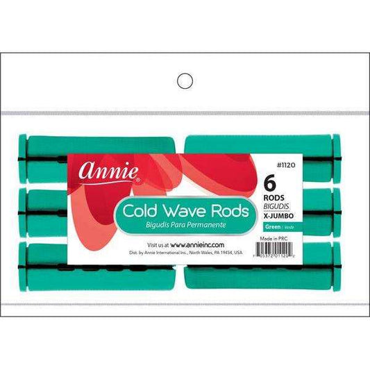 Annie Cold Wave Rods X-Jumbo 1 Inch, 6 Count, Green