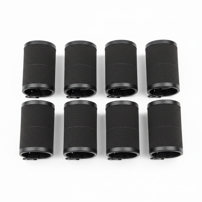 Annie Foam Hair Rollers 1 1/2 Inch Jumbo, 6 Count, Black