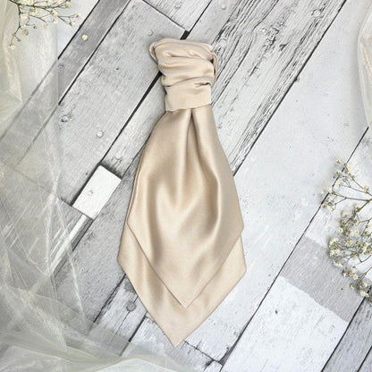 Antique Champagne Boys Wedding Cravat