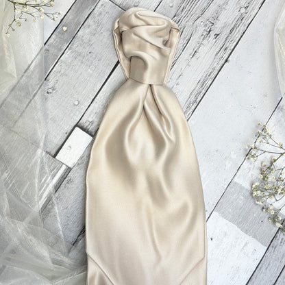 Antique Champagne Wedding Cravat