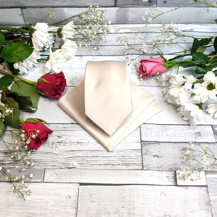 Antique Champagne Wedding Tie