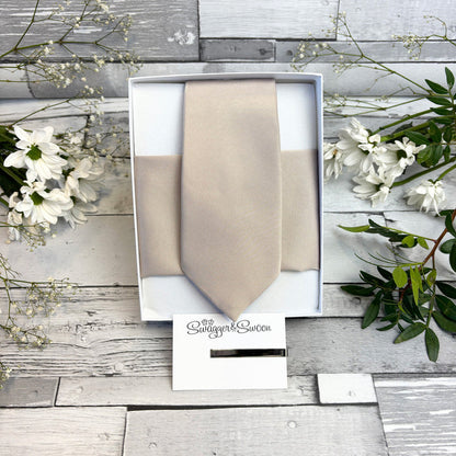Antique Champagne Wedding Tie