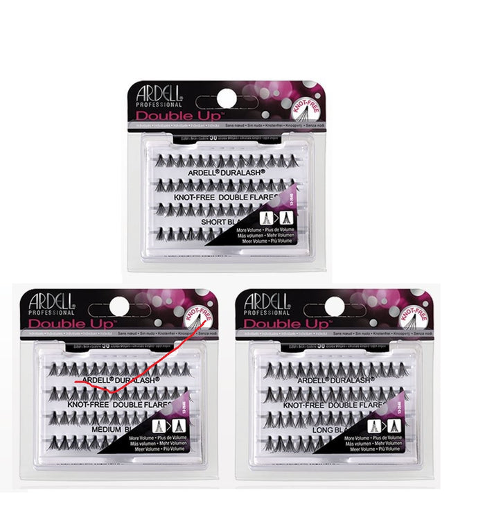 Ardell Double Eyelash Naturals Individual - 3 Size ( BLack) - Palms Fashion Inc.