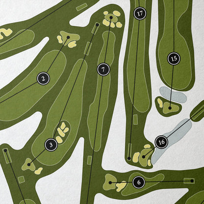 Augusta National Golf Club | Golf Course Print | Close+Up