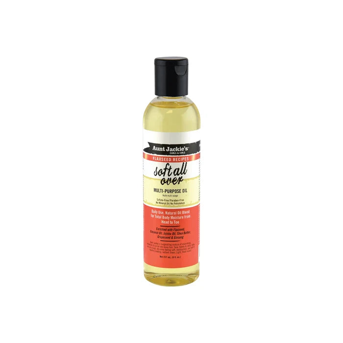 AUNT JACKIE'S Flaxseed Soft All Over Multi Purpose Oil (8oz)