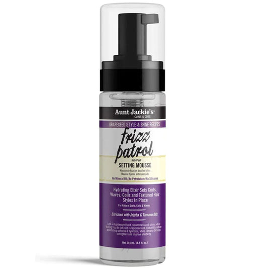 Aunt Jackie's Frizz Patrol Anti-Poof Twist & Curl Setting Mousse