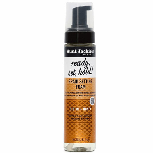 Aunt Jackie's Ready, Set, Hold! Braid Setting Foam with Extra Firm Hold