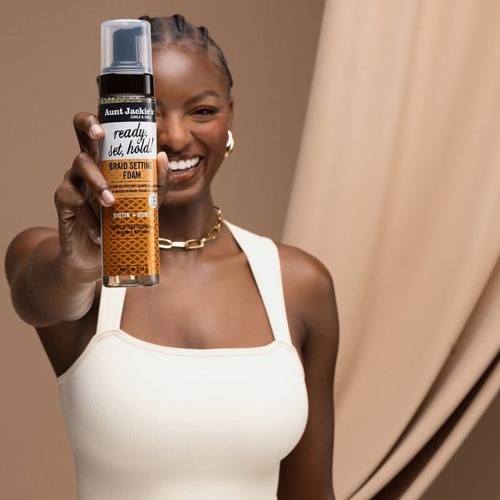 Aunt Jackie's Ready, Set, Hold! Braid Setting Foam with Extra Firm Hold