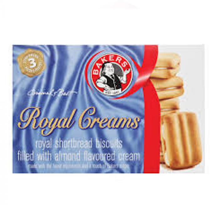 Bakers Royal Creams-Shortbread Biscuits (280 g) from South Africa - AubergineFoods.com