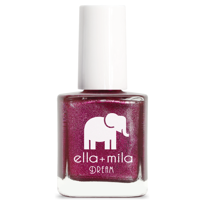 Bang Bang purple-pink metallic nail polish bottle – ella+mila
