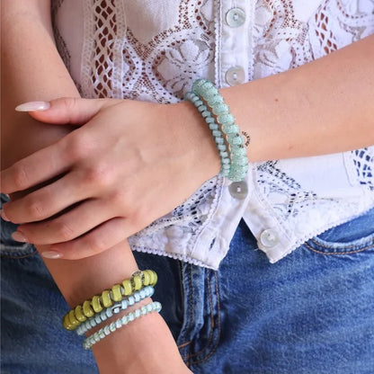 Bay Breeze Mix Pack Hair Ties - Detail View - Teleties