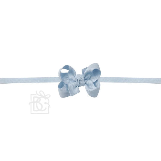 BC 2" Millennium Blue Grosgrain Bow Headband