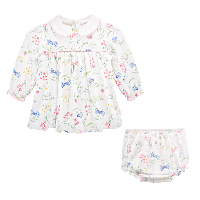 BCC Wildflowers Dress w/ Round Collar
