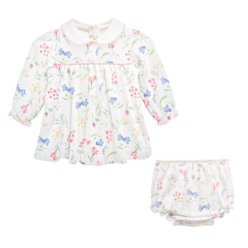 BCC Wildflowers Dress w/ Round Collar