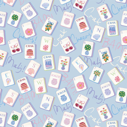 Beau Bottles Pastel Blue Mahjong - Prosecco Collection