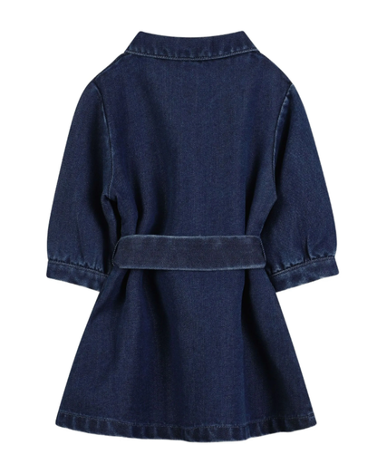 MICHAEL KORS belted denim dress
