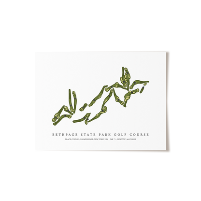 Bethpage State Park Golf Course - Black Course | Golf Course Print | Unframed