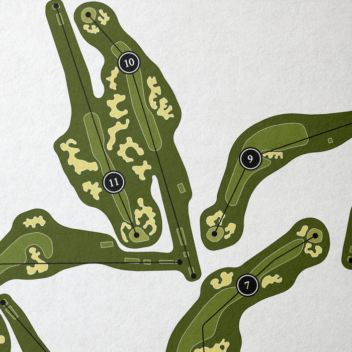 Bethpage State Park Golf Course - Black Course | Golf Course Print | Close Up