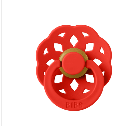 BIBS Pacifier Boheme Latex Size 2 Candy apple
