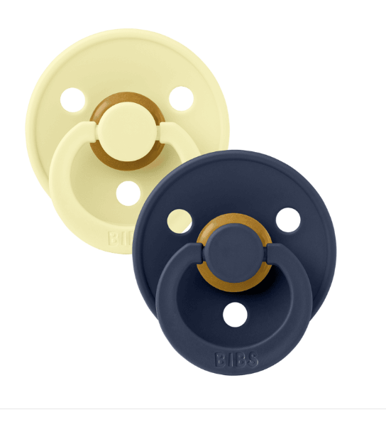 BIBS Pacifier Colour 2 PACK Latex size 2 Luna / Deep space
