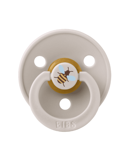 BIBS Pacifier Studio Colour 2 PACK Bumblebee Latex size 2 Mushroom Mix