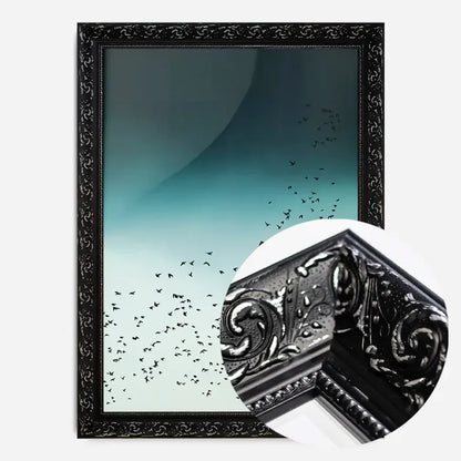 21x30cm | 8¼ x 11¾in / Black Ornate Frame