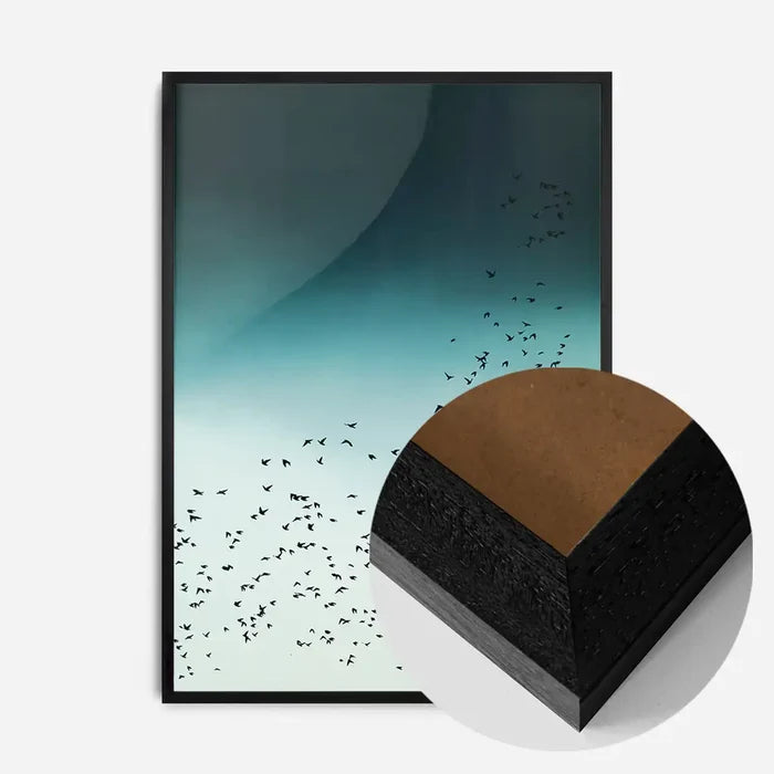 21x30cm | 8¼ x 11¾in / Black Wood Frame