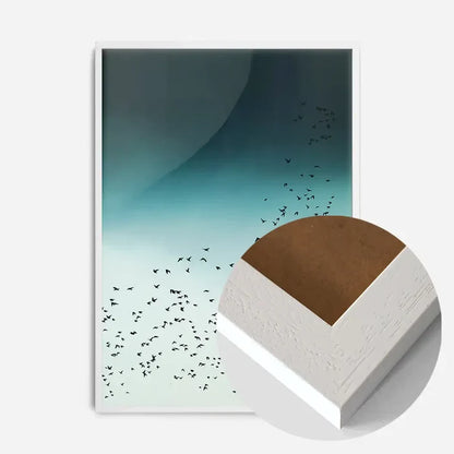 21x30cm | 8¼ x 11¾in / White Wood Frame
