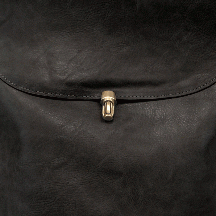 Black - Vegan Leather Colette Backpack